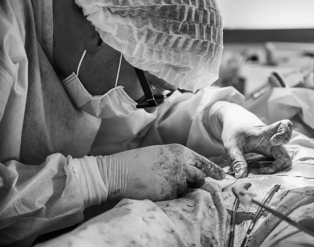 Best reconstructive surgery after accidents showing advanced trauma reconstruction procedure in a modern surgical environment