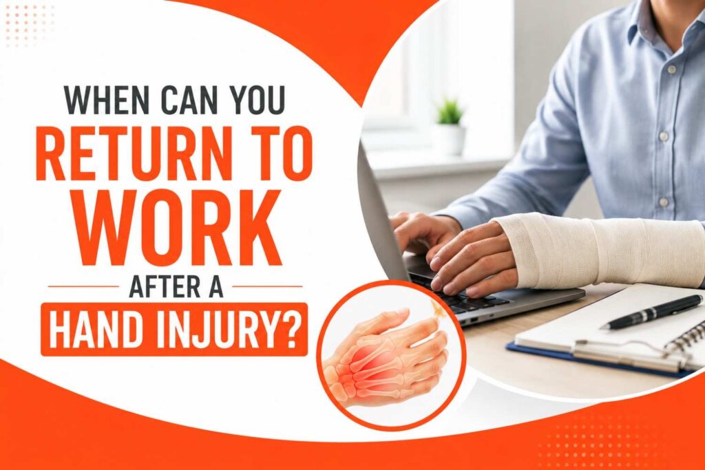 WHEN CAN YOU RETURN TO WORK AFTER A HAND INJURY?